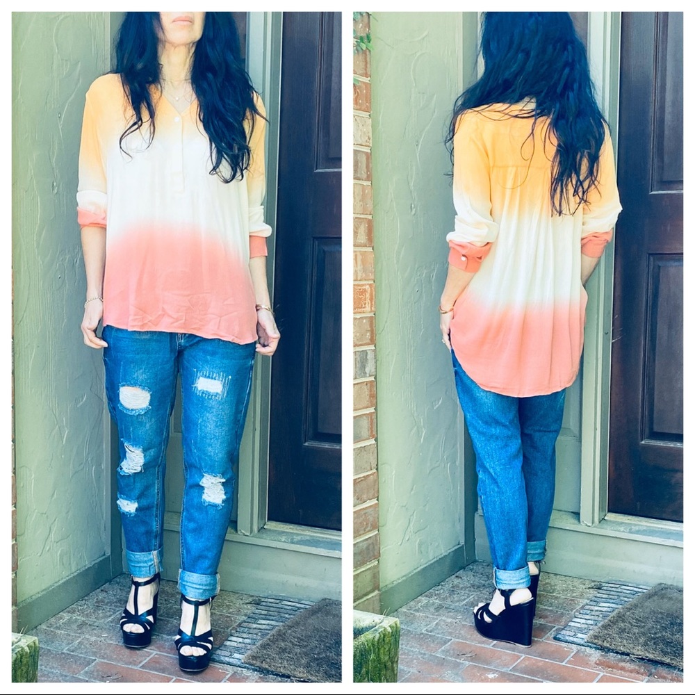 OMBRÉ TIE DYE CHIC TUNIC TOP - Picture 9 of 11